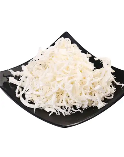 سکویڈ کے ٹکڑے سفید